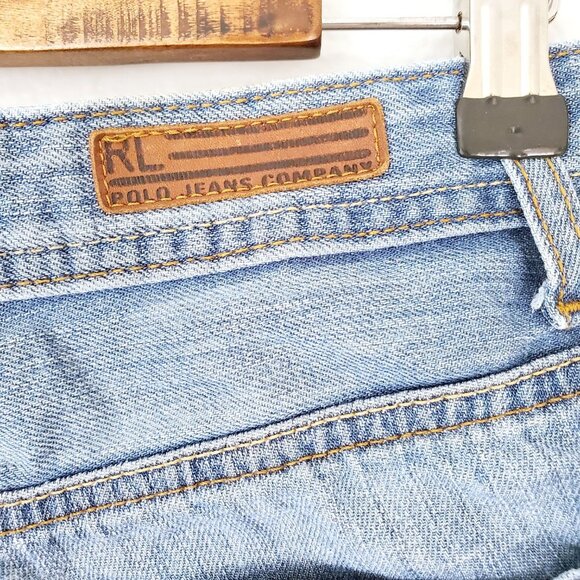 Vintage Ralph Lauren High Rise Jean Shorts Size 8 - Picture 6 of 9